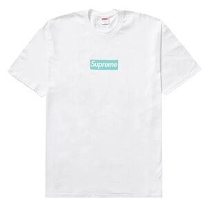Supreme x Tiffany & Co. Box Logo Tee - White/Tiffany Blue - XL (Authentic)